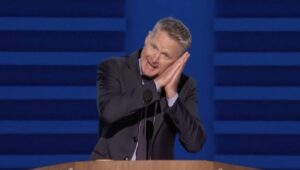 Steve Kerr gave it his all at the Democratic Party Convention