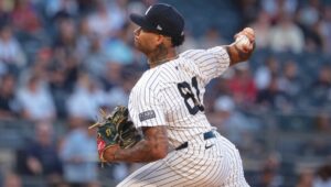 Yankees RHP Luis Gil leaves start against Guardians due to back problems