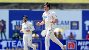 New Zealand pacer William O’Rourke rocks Sri Lanka with two early wickets in first Test